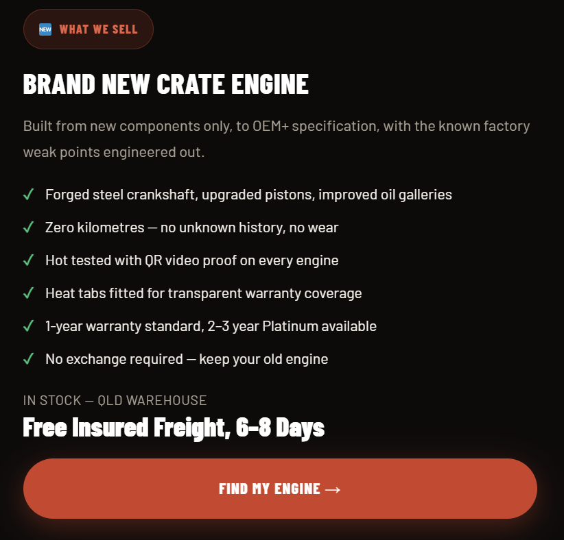 Crate Engines Australia